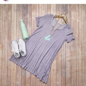 Lavender T-Shirt Dress
